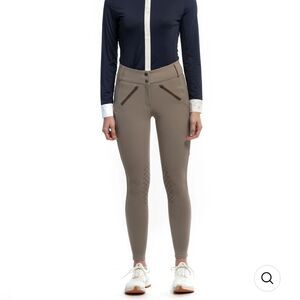 Million Dollar Breech Knee Patch Higher Rise, Super Stretch Beige color size 30R